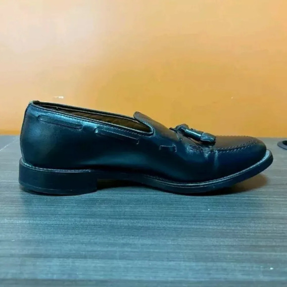 Allen Edmond Grayson black tassel slip on loafer 7.5 D - Picture 4 of 7